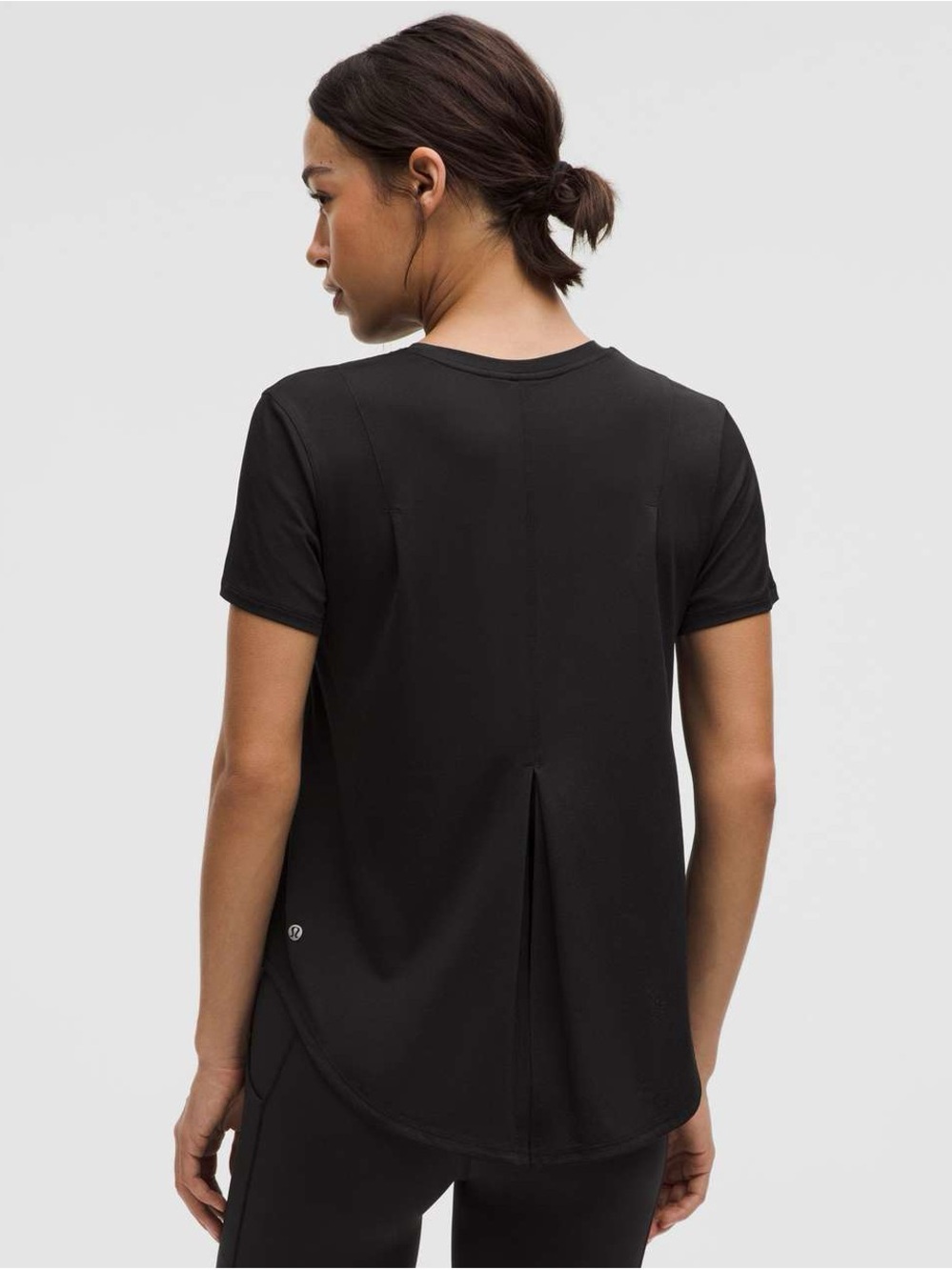 Lululemon Black Split-Back Training T-Shirt